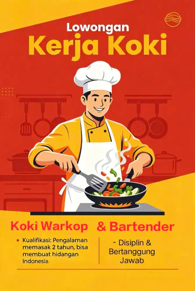 LOWONGAN KERJA Koki Warkop & Bartender