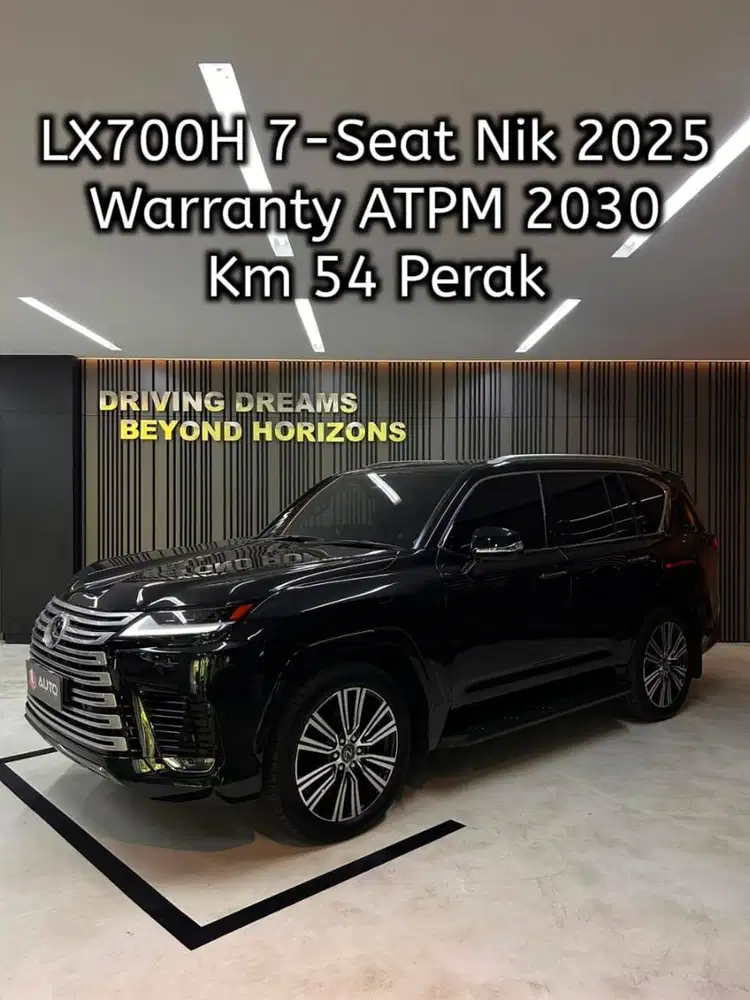 Lexus LX700H Hybrid AT 7-Seater 2026 Hitam KM 54 Perak B989RC Nik 2025