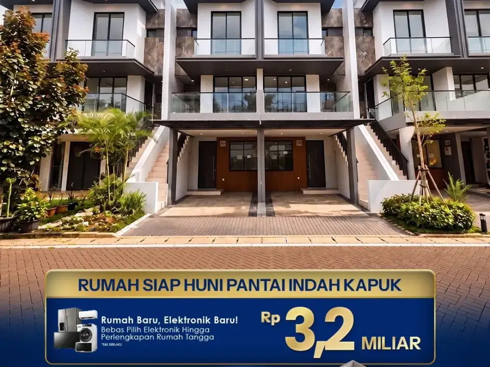Dijual Rumah Pantai Indah Kapuk Golf Island Type AZALEA