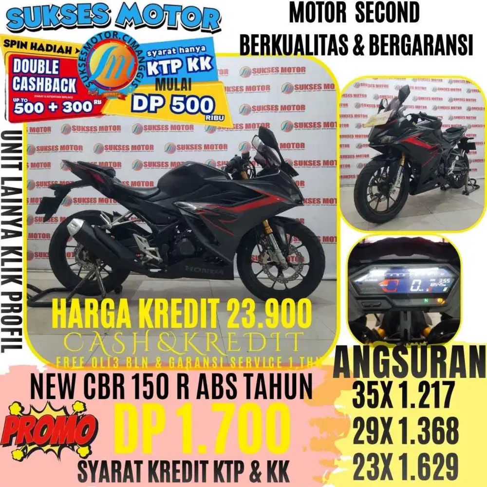 NEW CBR 150 R ABS TAHUN 2022 BERGARANSI CASHBACK UPTO 3OORBUAN