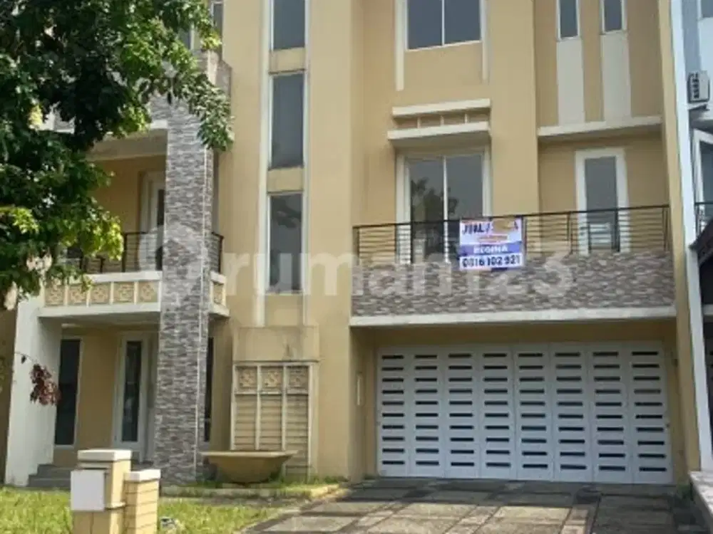 Di Jual Rumah 3 Lantai Sutera Onyx Alam Sutera