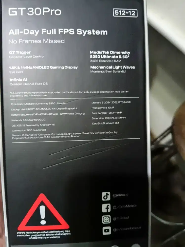 Infinix GT 30 PRO