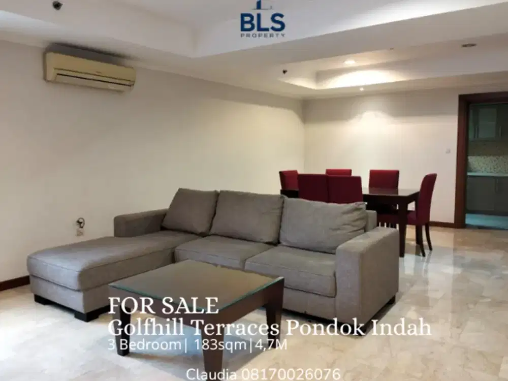 FOR SALE Apartement Golfhill Terraces Pondok Indah 4BR
