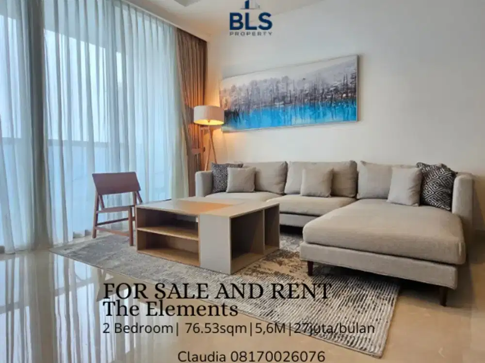 FOR SALE AND RENT Apartment The Elements 2BR
