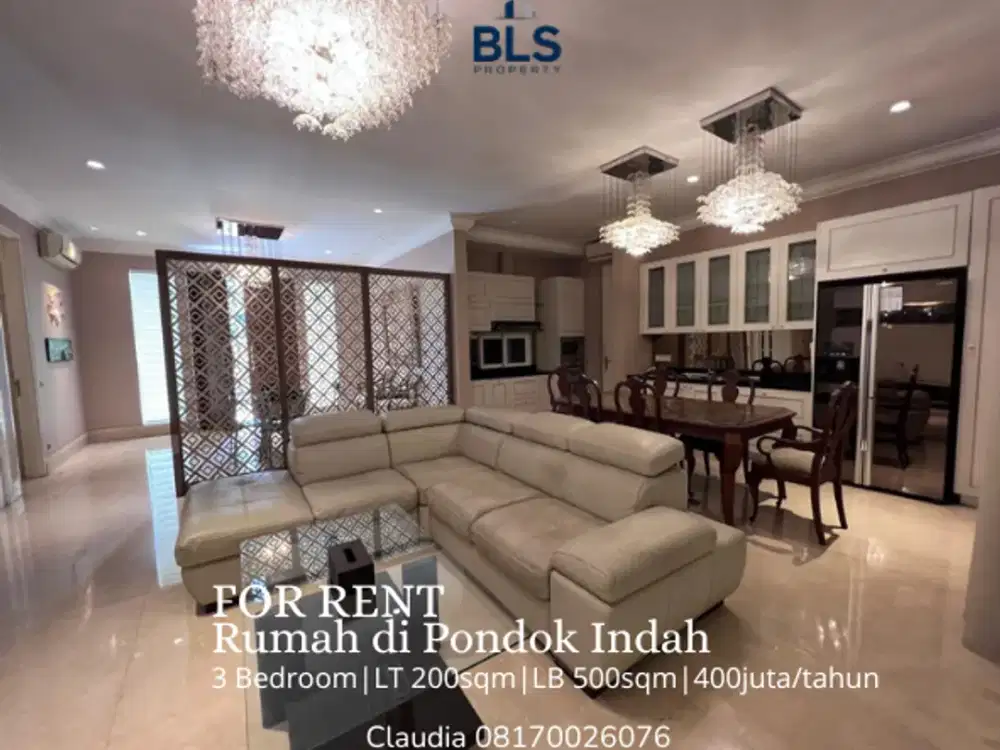FOR RENT Rumah di Pondok Indah Hunian Eksklusif dan Mewah