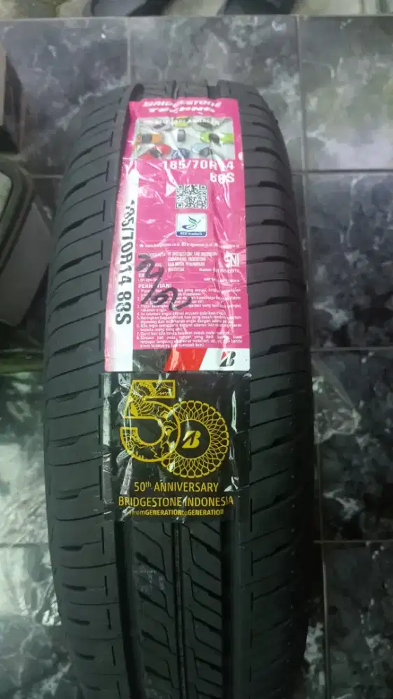 Jual ban Bridgeston Tecno tubeless ukuran 185/70/14 baru