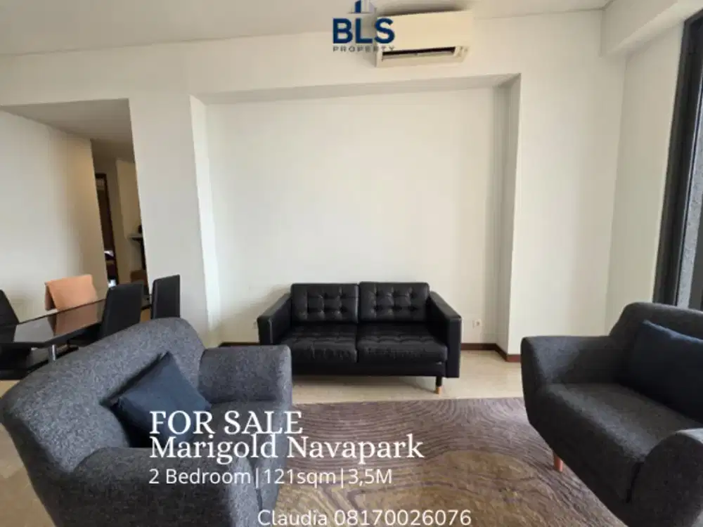 FOR SALE Apartemen Marigold Navapark 2BR