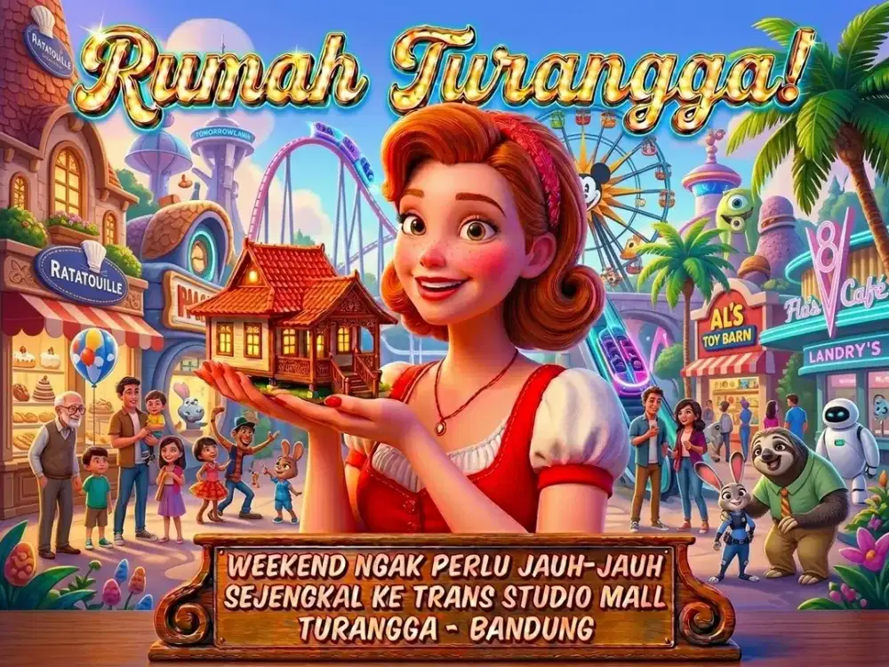 JUAL RUMAH DI TURANGGA, BUAH BATU, BATUNUNGGAL, BANDUNG KOTA.