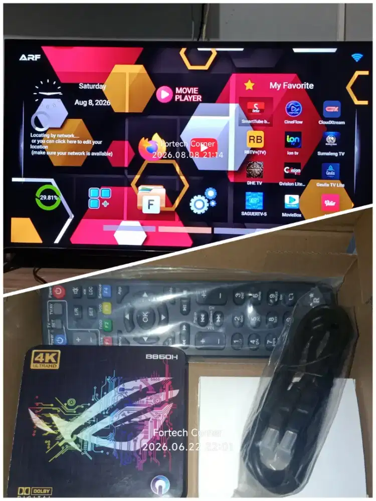 Stb android - B860H V1 - Fullset - Siap Pakai