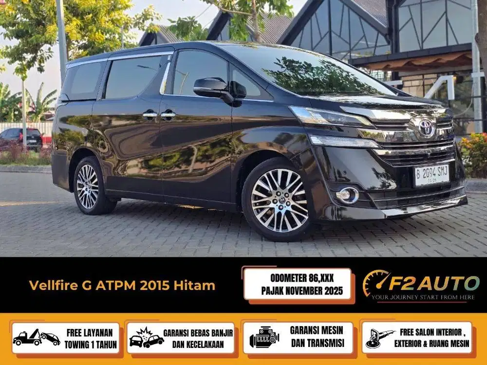 Vellfire G 2015 Hitam Facelift