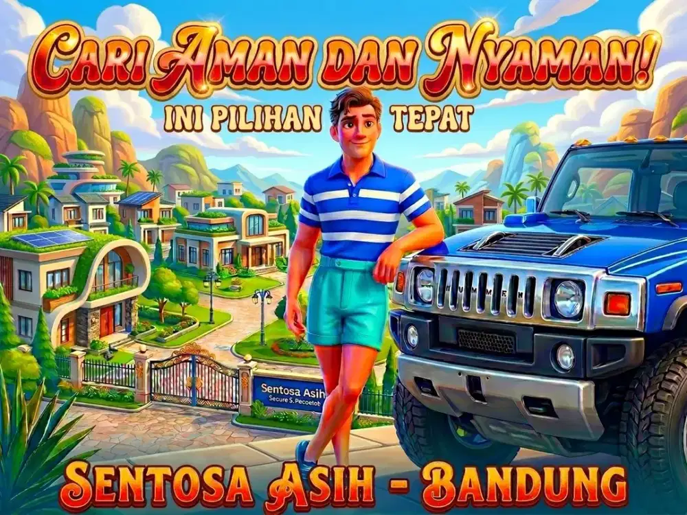 JUAL RUMAH DI SENTOSA ASIH, MARGAHAYU, CIPAMOKOLAN, BANDUNG TIMUR.