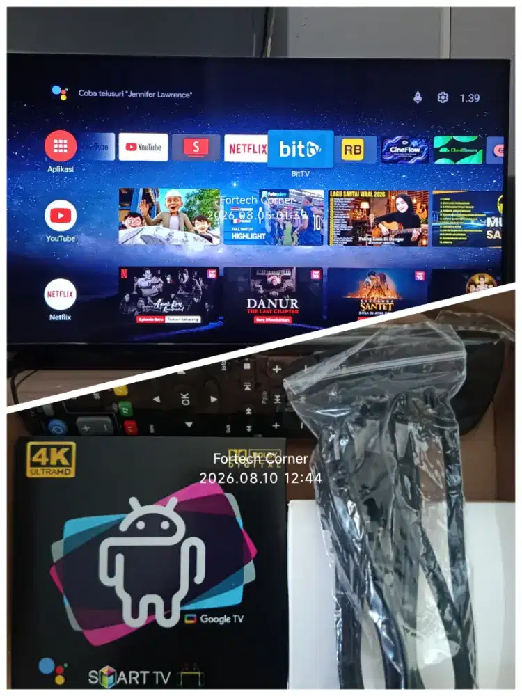 Stb android - B866F - 2/32GB - Fullset - Tinggal Colok