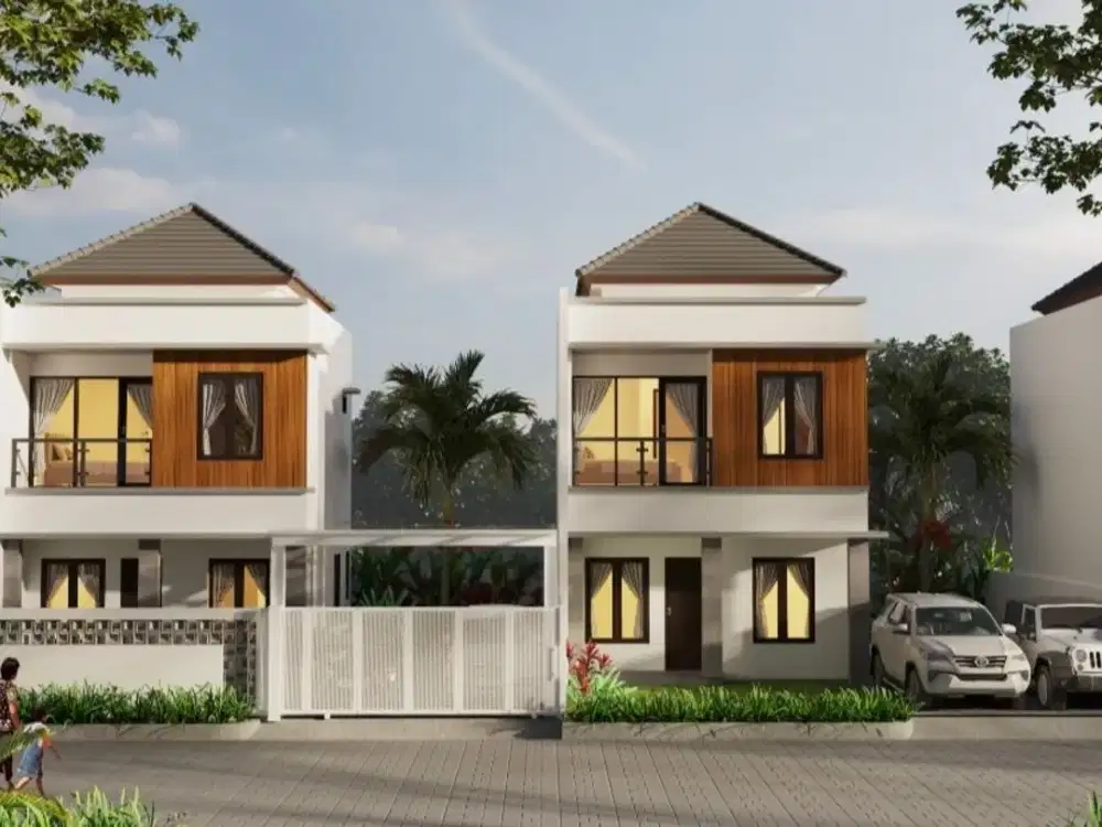 rumah baru 2 lantai di jimbaran,free pajak,balik nama,pagar