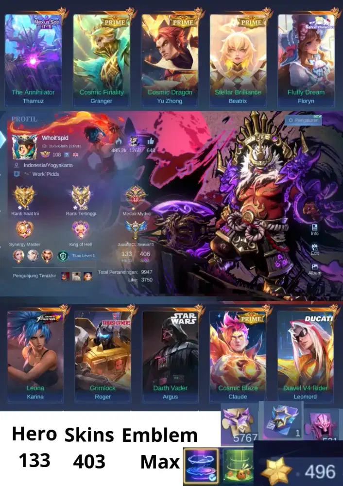 AKUN MOBILE LEGENDS