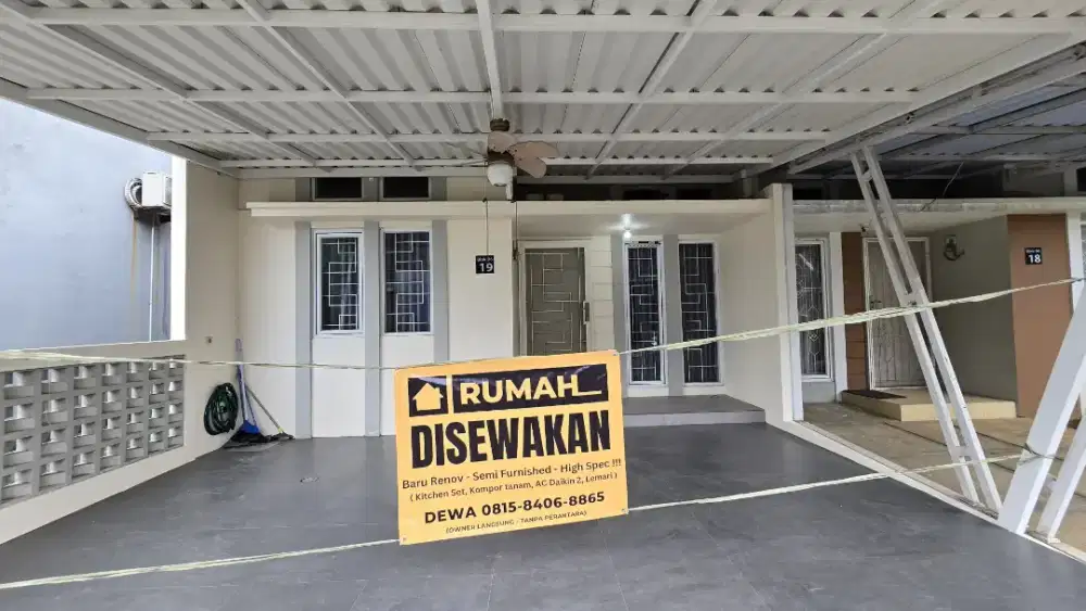 Langkaaa !! Rumah High Spec Semi Furnished di The River Parung Panjang