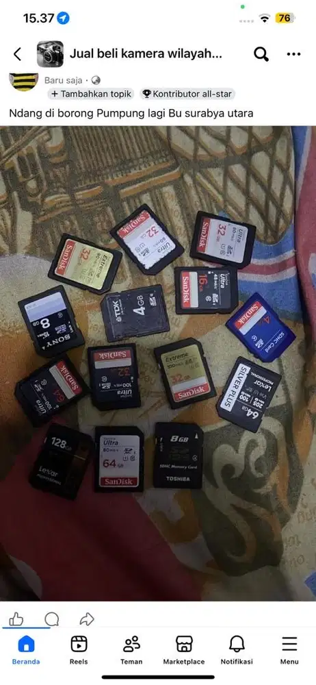 Memori kamera borong