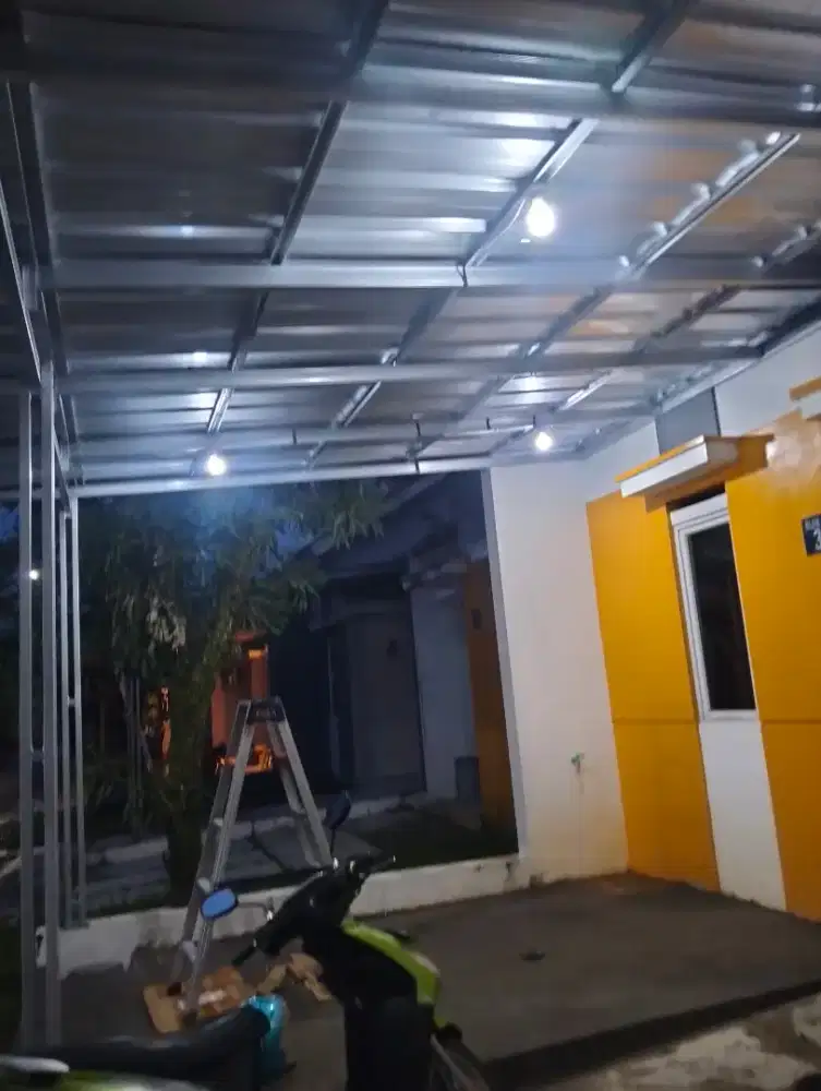 Kanopi bajaringan ganti atap rumah renopasi