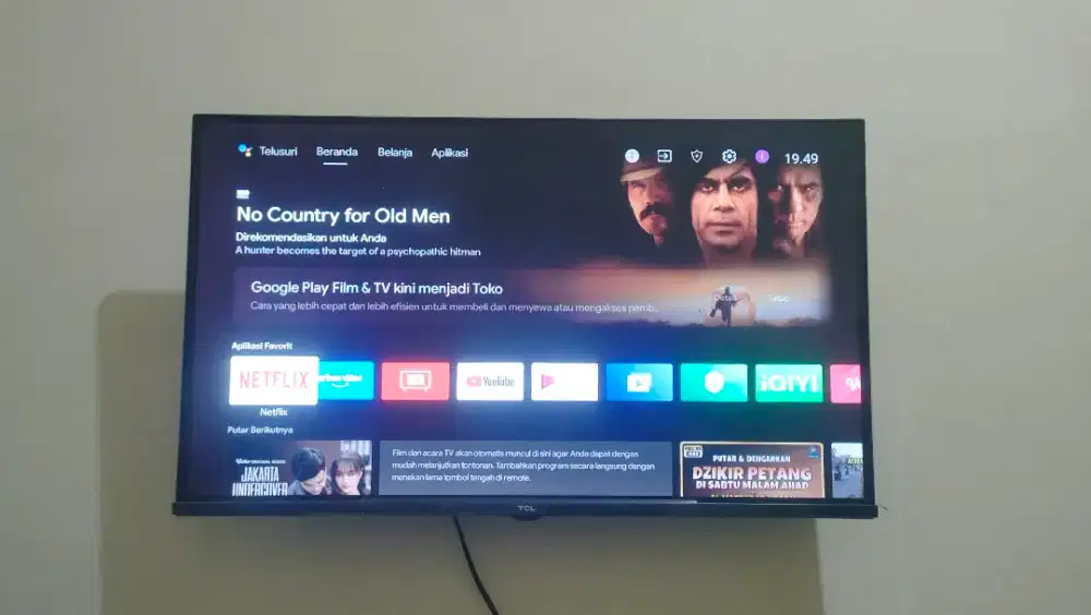 Smart TV Android TCL 32 inch 1.1jt Nego