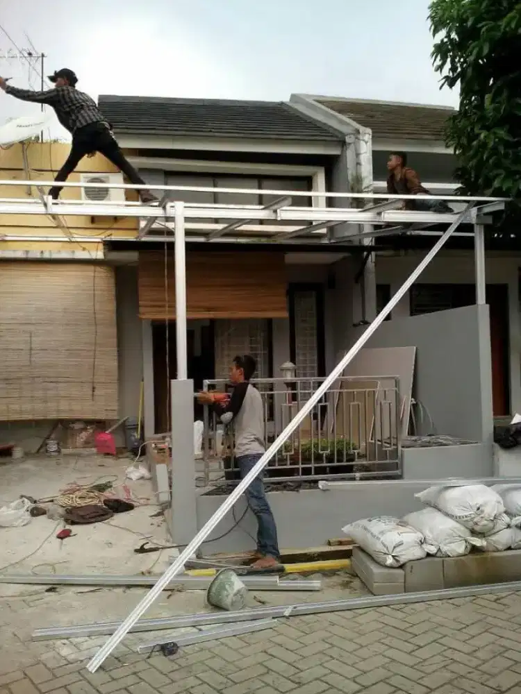 Tukang kanopi bongkar pasang atap rumah renopasi