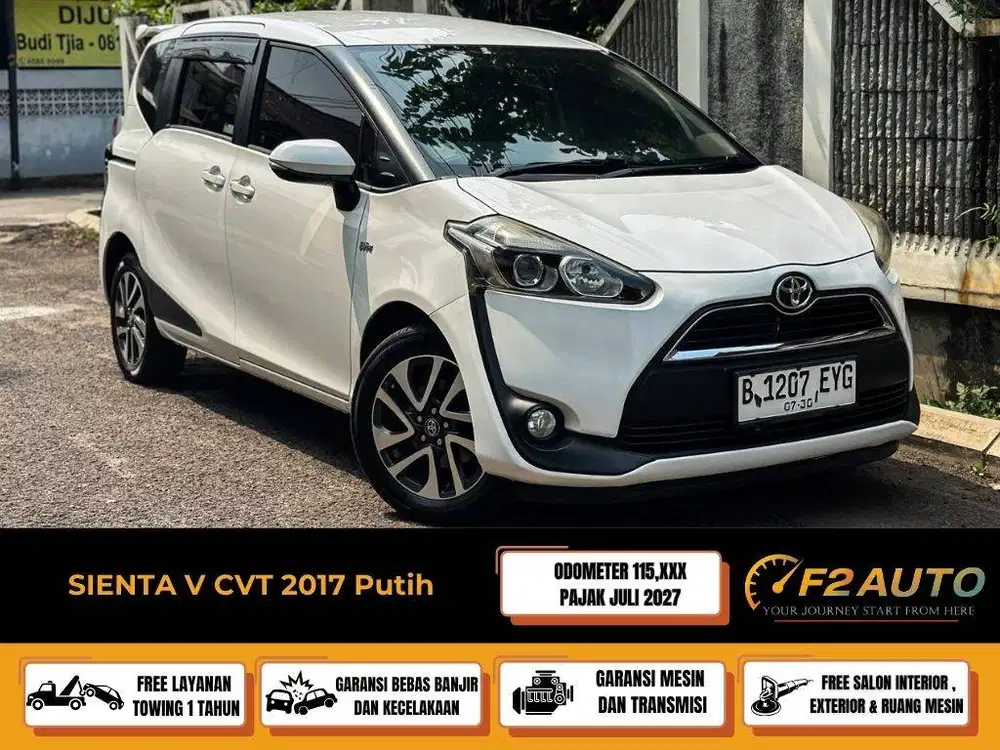 Sienta V CVT 2017 Putih