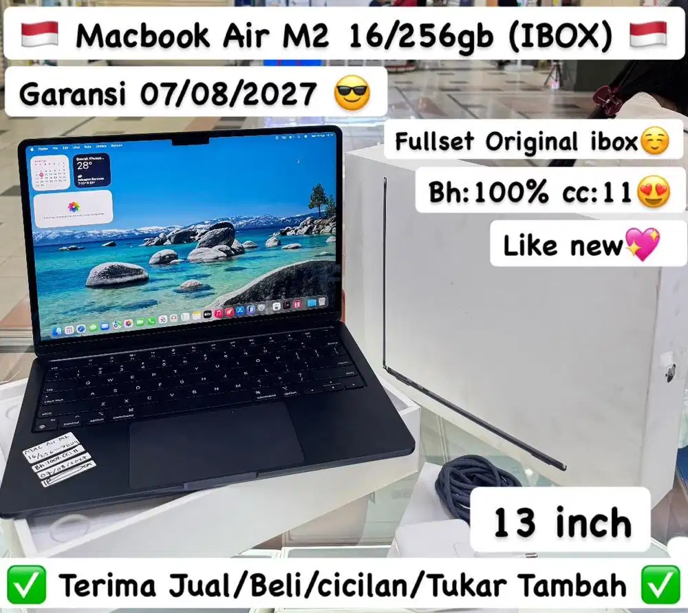 Mackbook Pro M2 16/256gb ibox bh100%