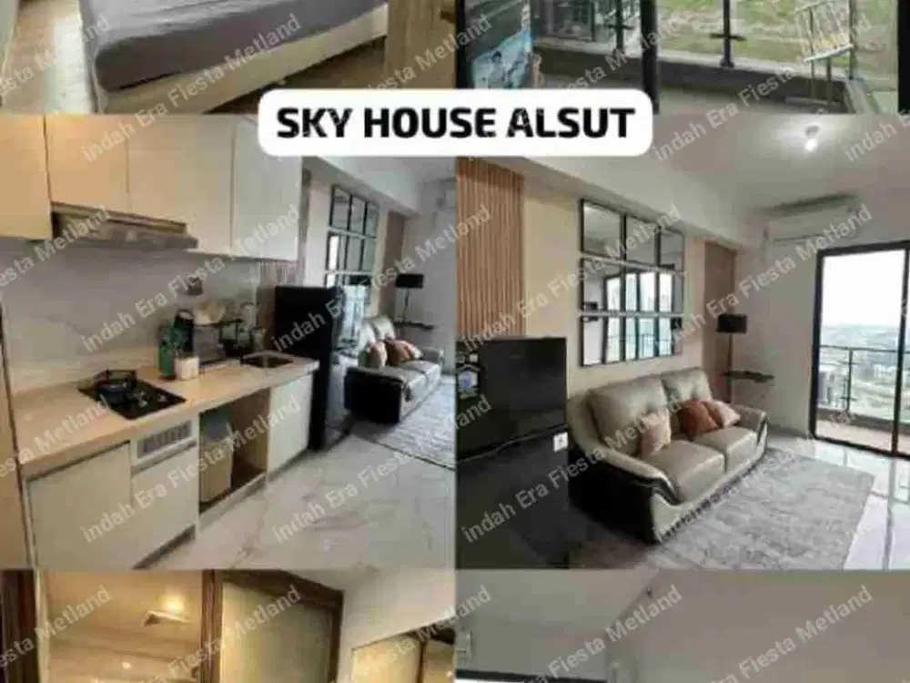 apartemen cantik siap huni sky house alam sutera