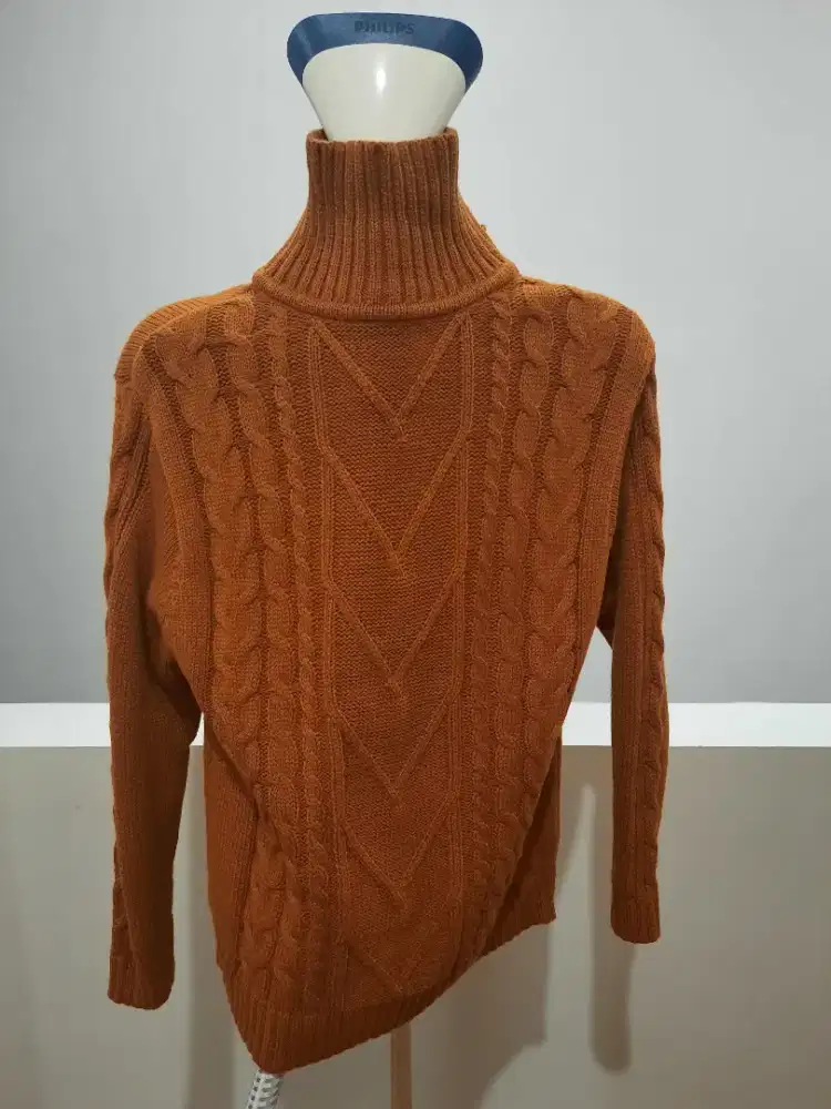 Baju sweater cewek warna orange