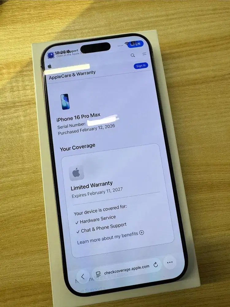 iPhone 16 ProMax 256gb Dessert Titanium Fullset iBox