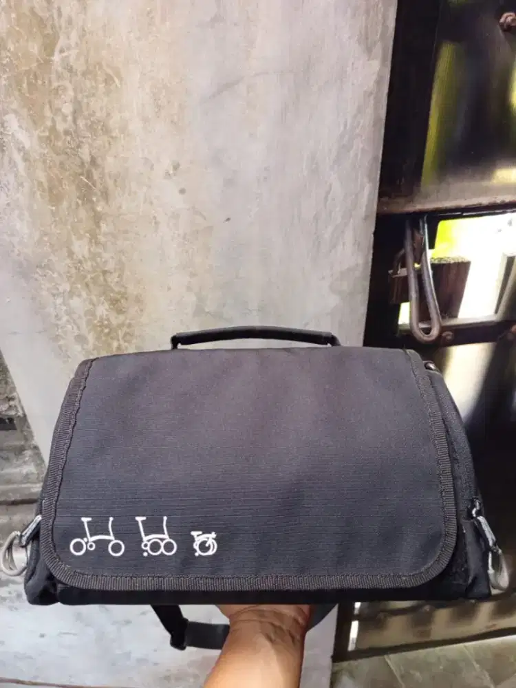 Tas Sepeda Lipat Front Block Brompton Dahon Sling Bag Selempang Stang