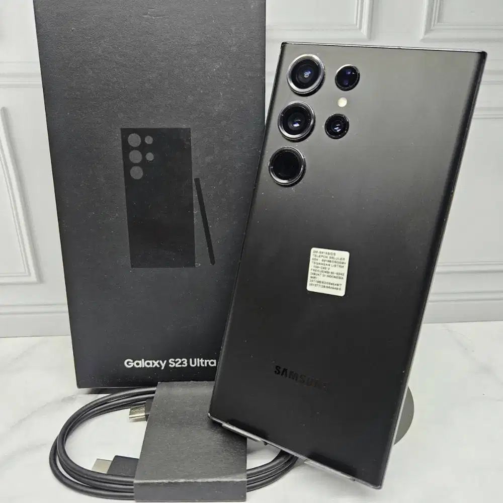 Samsung Galaxy S23 Ultra 12/256GB Black SEIN Resmi Fullset NO Minus