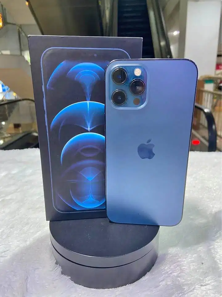 Second IPHONE 12 PROMAX 256gb Blue IBOX Mantapp