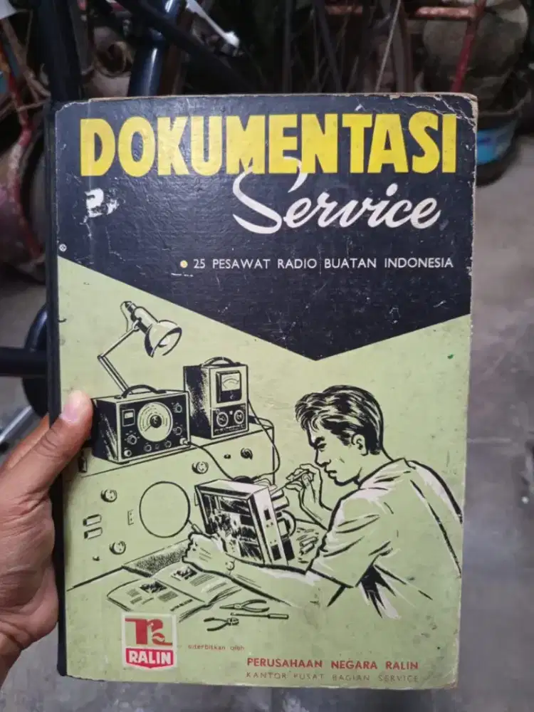 Buku Dokumentasi Service Radio Tabung PN RALIN 1961 Langka Vintage