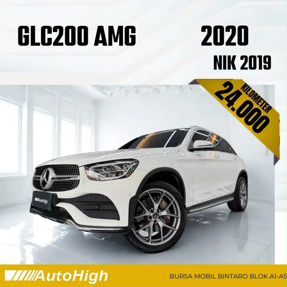 DP10% [Km24.000] GLC200 AMG 2019 White / GLC 200 Reg 2020 #AUTOHIGH