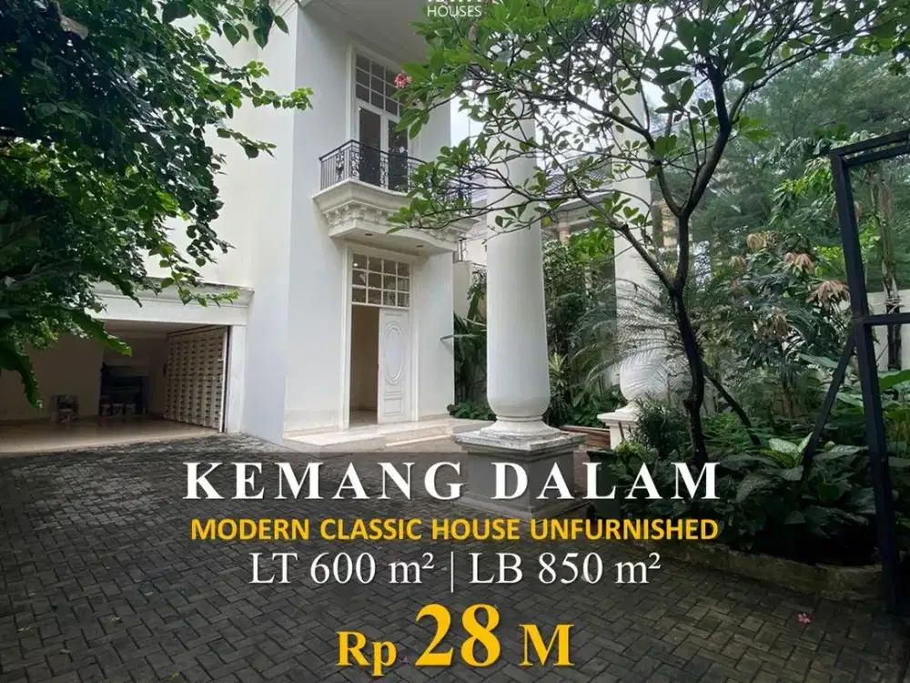 Dijual 28M & Disewa 650jt/thn Rumah Mewah Kemang Dalam 600/850m2 9KT 9KM + Pool