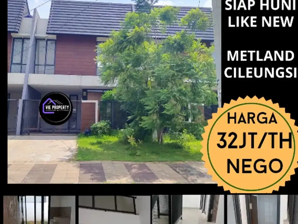 DISEWAKAN MURAH, RUMAH SEPERTI BARU DI METLAND CILEUNGSI