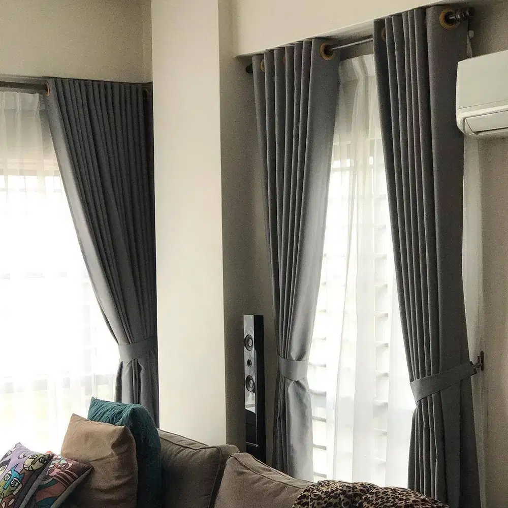 Gorden Vertikal/Vertical Blinds Roll/Roller Krey Wallpaper Dinding 3D