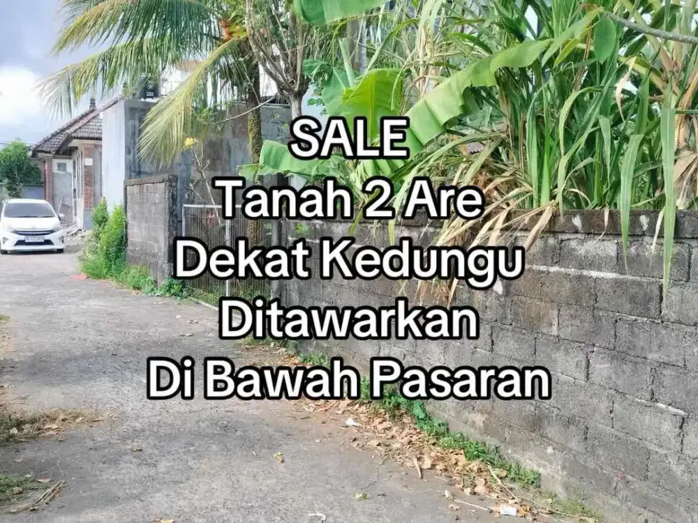 SALE Tanah 2 Are Zona Kuning Dekat Pantai Kedungu