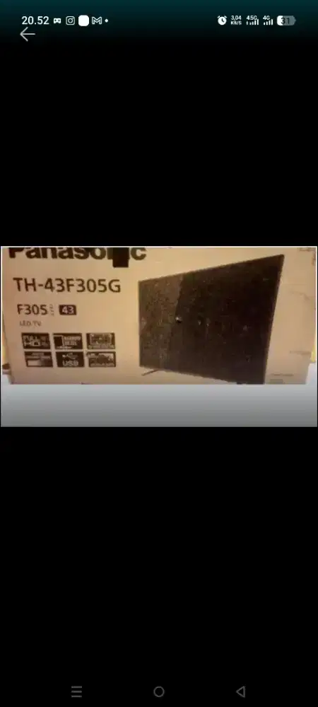Tv led 43 inc masih normal gambar bagus bisa nego