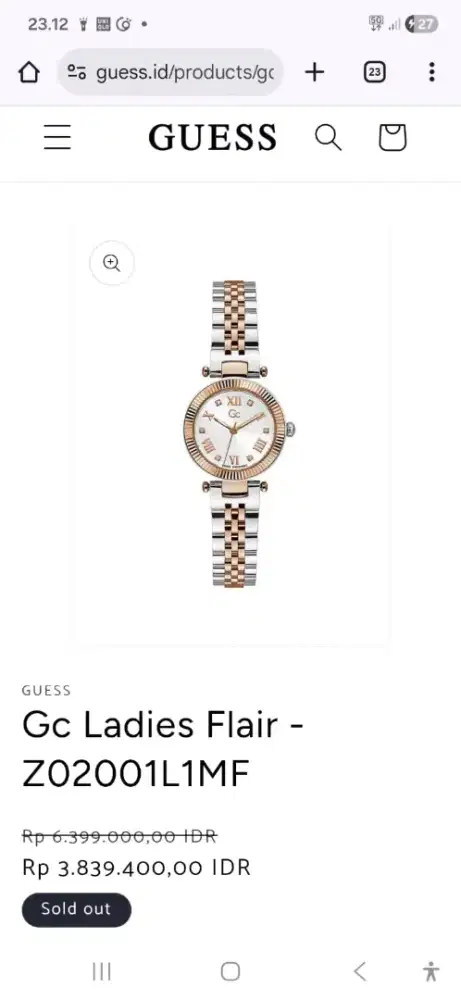 GC Ladies Flair Z02001L1MF (Jam Tangan Wanita)