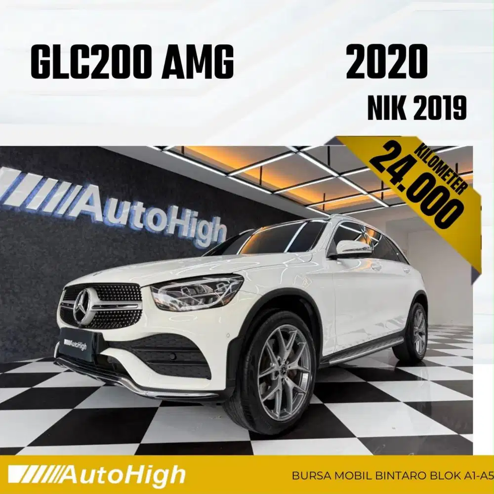 DP10% [Km24.000] GLC200 AMG 2019 White / GLC 200 Reg 2021 #AUTOHIGH