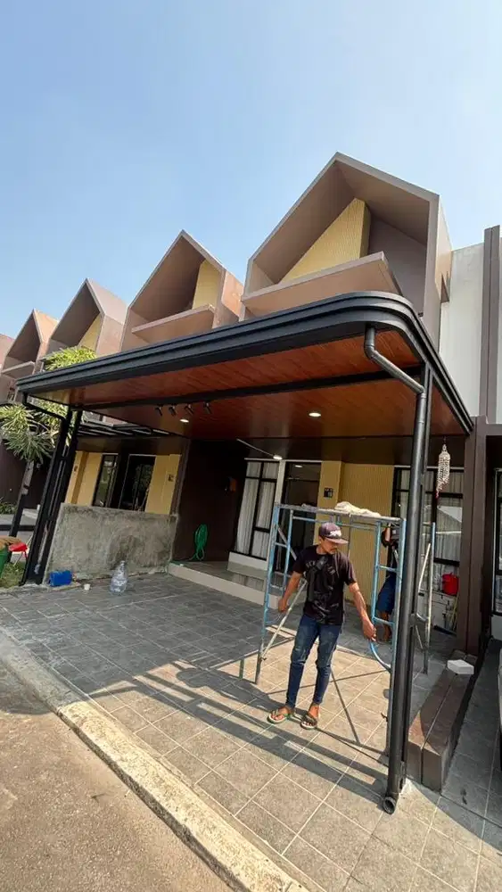 Kanopi minimalis modern plafon pvc