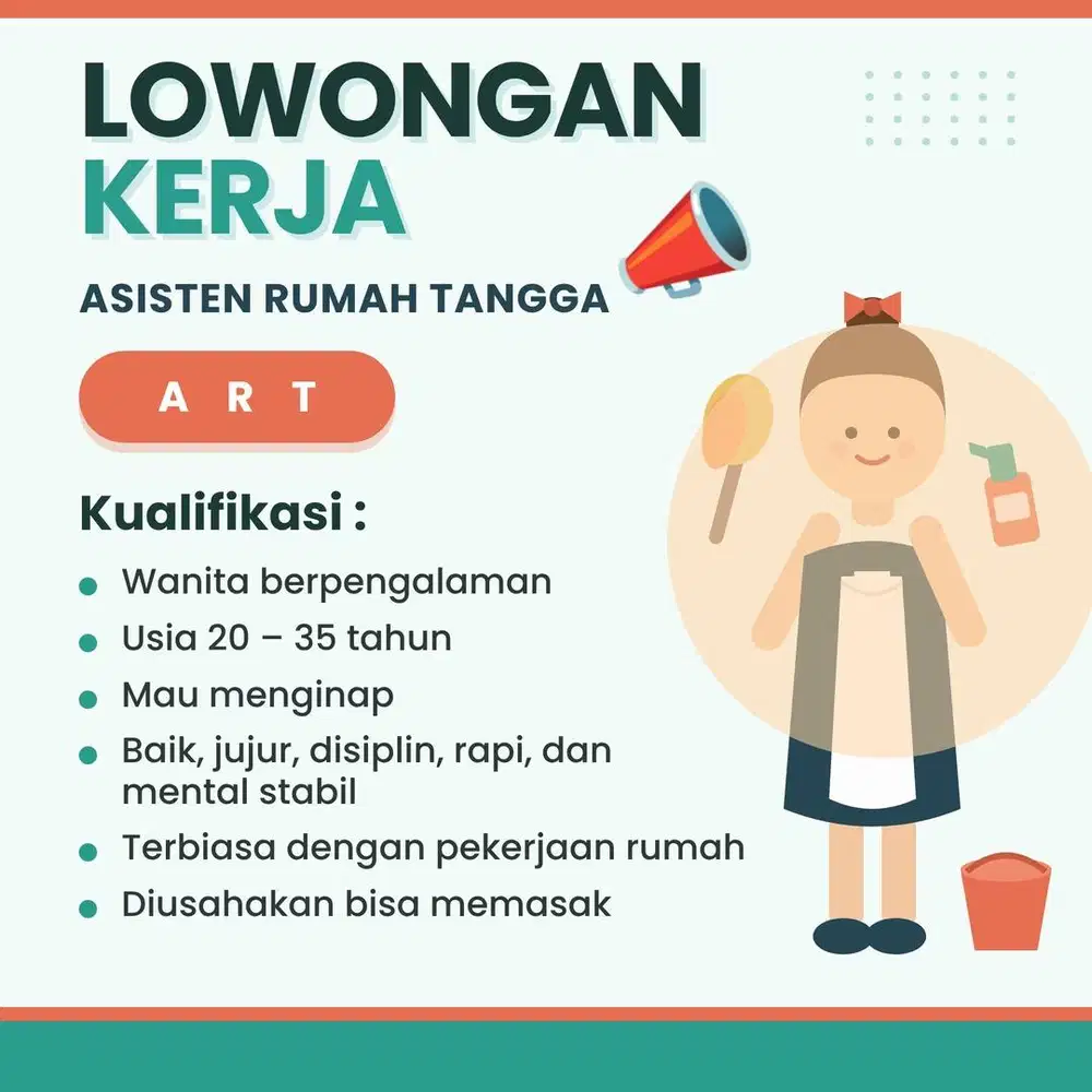 Lowongan Asisten Rumah Tangga