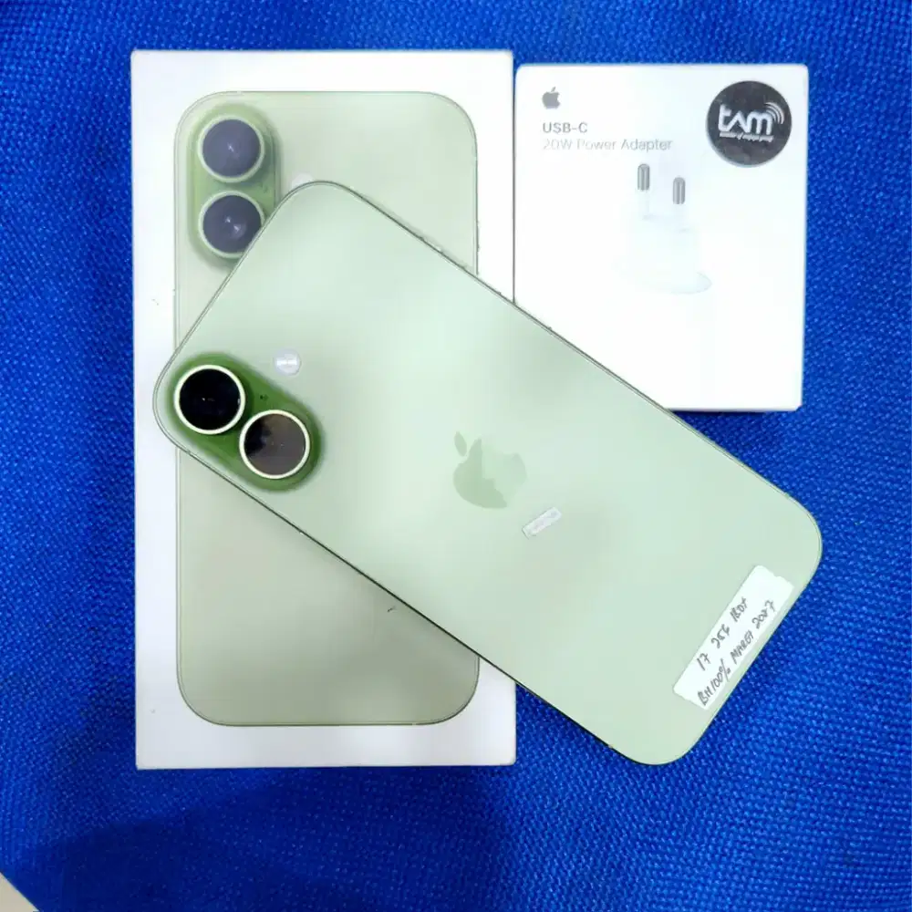 iPhone 17 256gb, Sage, iBox, Garansi Maret 2027 Free Adapter, Softcase