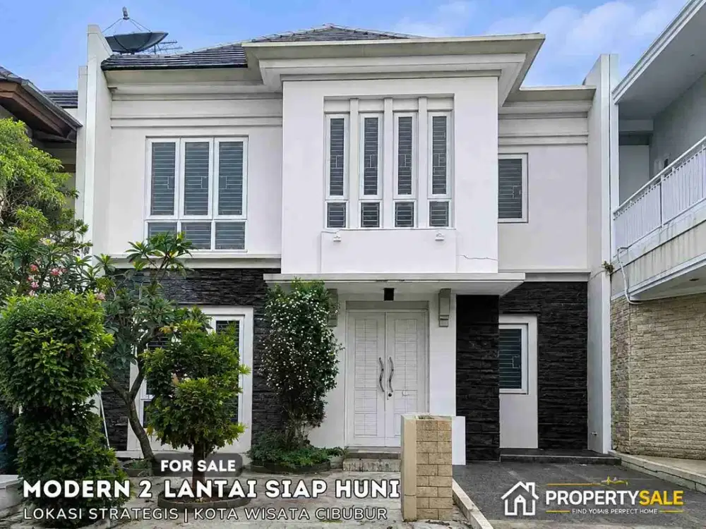 Jual Murah ! Rumah Modern Minimalis Kota Wisata Cibubur KONDISI Bagus Terawat Negotiable
