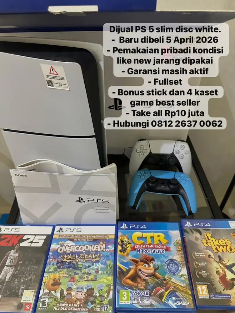 PS 5 slim disc - white
