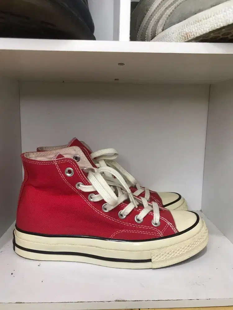 Converse 70s Egret Enamel Red mulus no box