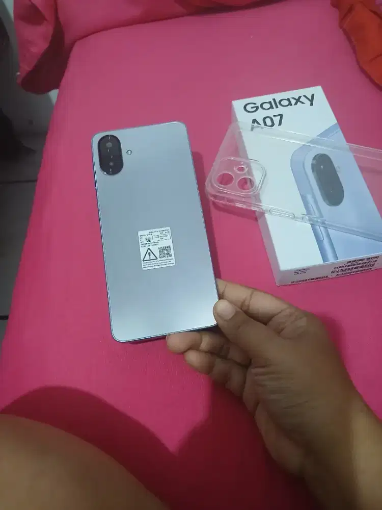 Samsung A07 Light purple ram 4/64 baru 2 minggu buka segel