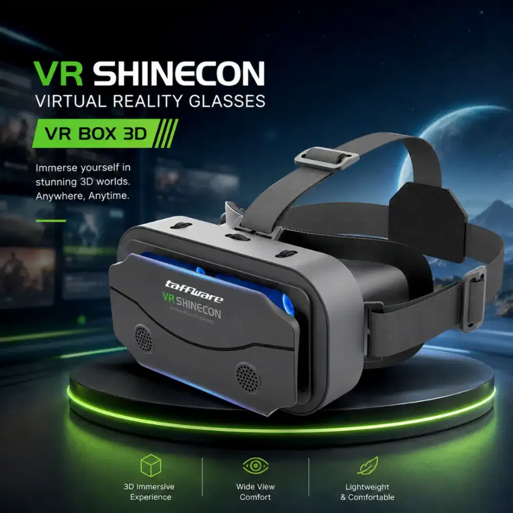 Taffware Shinecon VR Box 3D IMAX Giant Screen Virtual Reality Glasses