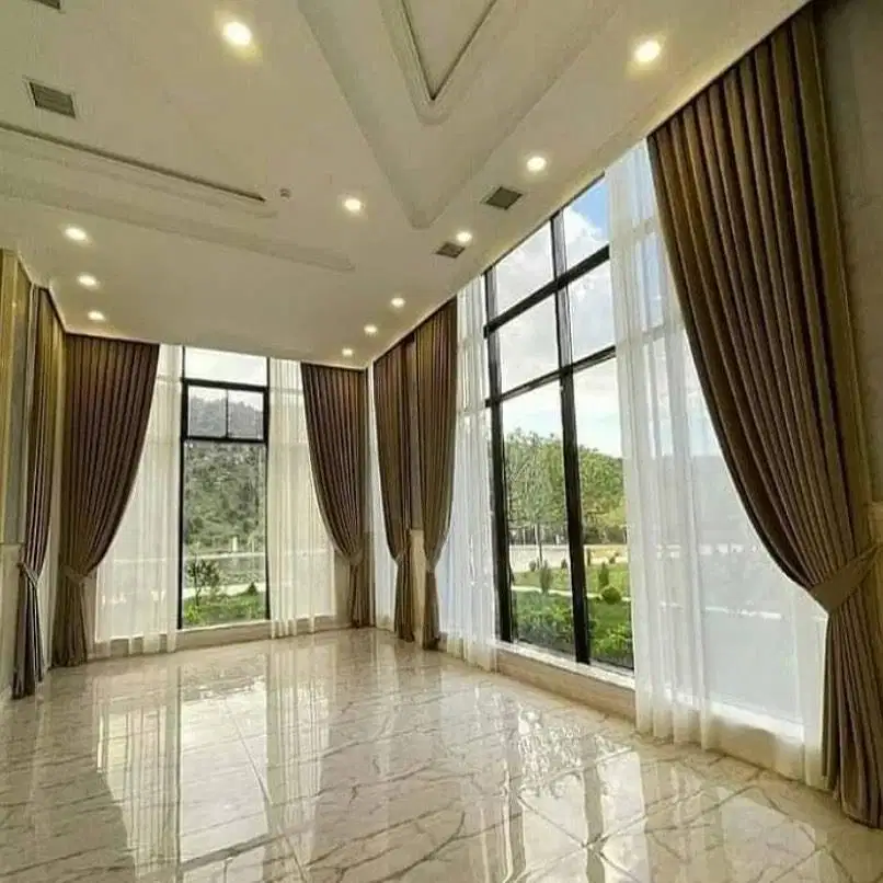 Gorden Vertikal/Vertical Blinds Roll/Roller Krey Wallpaper Dinding 3D