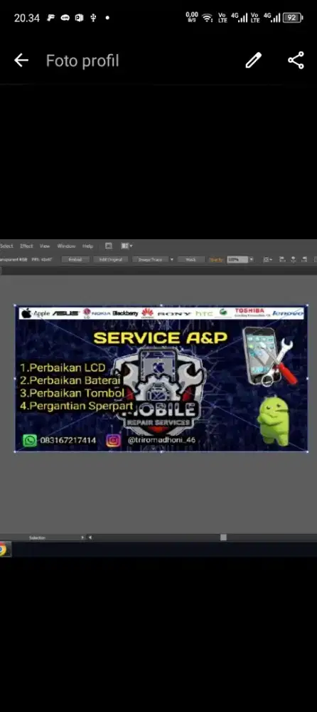 SERVICE A&P — Servis HP  Palembang